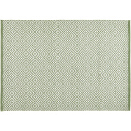 Hug Rug Dark Green Diamond Woven Rug 160 x 230cm - thumbnail 1
