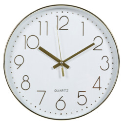 Gold Round Wall Clock 30.5cm