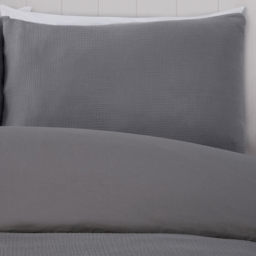 Cool Touch Cotton Duvet Set Grey Single - thumbnail 2