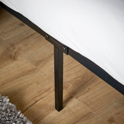 Home Source Podium Black Double Metal Platform Bed Frame - thumbnail 3