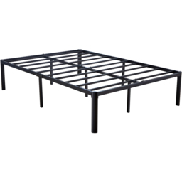 Home Source Podium Black Double Metal Platform Bed Frame - thumbnail 2
