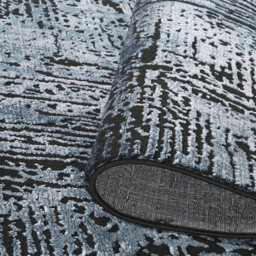 Desire Rugs Belgravia Metallic Sheen Modern Illusion Design Navy Rug 120 x 170cm - thumbnail 4