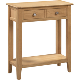 Julian Bowen Cotswold 2 Drawer Oak Console Table - thumbnail 3