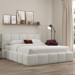 DS Living Ovella Dove King Size Cubed Ottoman Bed - thumbnail 1