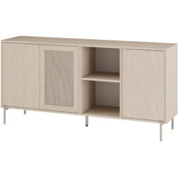 Decortie New Inca Pusula 3 Door 2 Shelf Sandstone Metal Sideboard - thumbnail 2