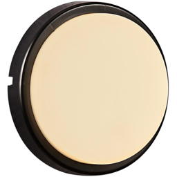 Nordlux Cuba Round Black Garden Wall Light - thumbnail 1