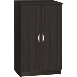 R White Cabinets 2 Door Mid Height Black Havana Cupboard - thumbnail 2