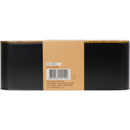Malmo Black Rectangular Bread Bin - thumbnail 3