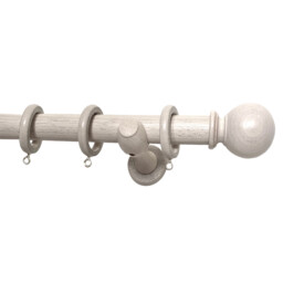 Richmond 180cm Vintage White Curtain Pole