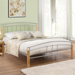 Tetras Silver King Size Bed Frame - thumbnail 1