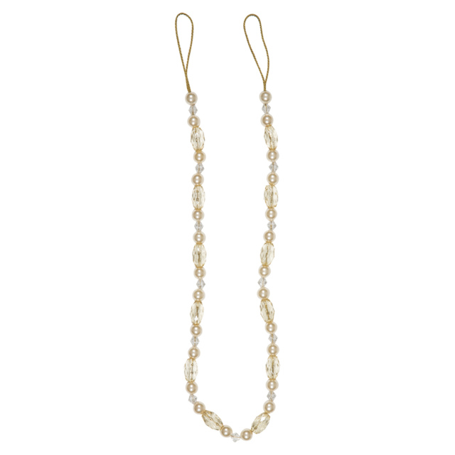 Alicante Latte Beaded Curtain Tieback