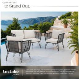 tectake Sundo 4 Seater Garden Furniture Set - thumbnail 4