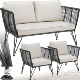 tectake Sundo 4 Seater Garden Furniture Set - thumbnail 2