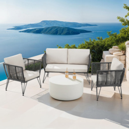 tectake Sundo 4 Seater Garden Furniture Set - thumbnail 1