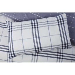 Rapport Home Harris Double Denim Check Duvet Set - thumbnail 3