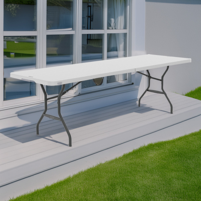 Lifetime Products Fold In Half Light Commercial Table 8ft - image 1