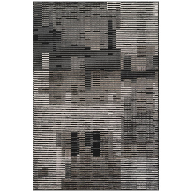 Desire Rugs Mayfair Metallic Sheen Matrix Design Rug Dark Grey 200 x 290cm - image 1