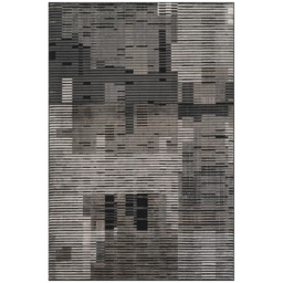 Desire Rugs Mayfair Metallic Sheen Matrix Design Rug Dark Grey 200 x 290cm - thumbnail 1