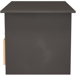 Crowndale Bora Single Drawer Single Shelf Gold Craft Oak and Graphite Coffee Table Ready Assembled - thumbnail 3