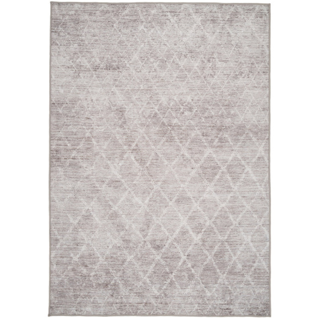 Kukoon Distressed Geometric Trellis Beige and Grey Rug 240 x 330cm - image 1