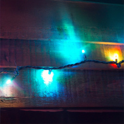 Eagle Connect 80 Colour Changing LED Black Cable String Light 10m