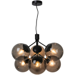 Nordlux Ivona 6 Spot Black Pendant Light