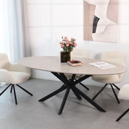 Blaine Cream Swivel Chair - thumbnail 3
