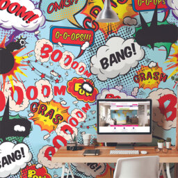 Origin Murals Comic Pop Multicolour Wall Mural - thumbnail 1