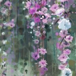 Erismann 3D Photographic Floral Garden 5 Panels Wall Mural - thumbnail 2