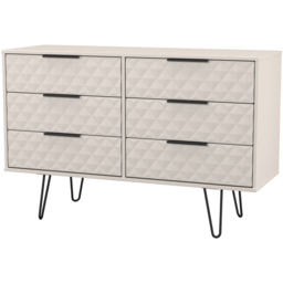 Crowndale Harlequin 6 Drawer Kashmir Matt Wide Chest of Drawers Ready Assembled - thumbnail 2