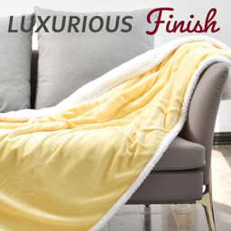 GlamHaus 160 x 130cm Yellow Electric Heated Blanket - thumbnail 3
