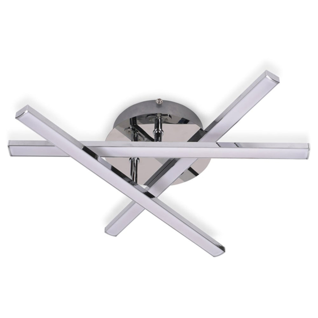 ValueLights Infinity Adjustable Chrome Crossover Integrated LED Ceiling Light - image 1