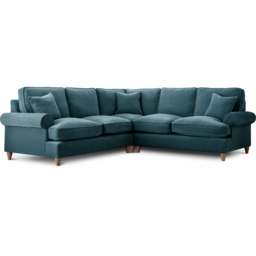 The Victoria Large Emerald Corner Sofa - thumbnail 2