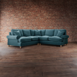 The Victoria Large Emerald Corner Sofa - thumbnail 3