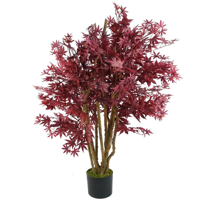 Leaf Red Maple Artificial Tree 120cm - image 1