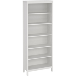 Florence Barcelona 6 Shelf White Bookcase - thumbnail 2