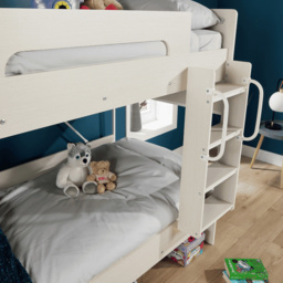 Home Source Hartford White Bunk Bed - thumbnail 4
