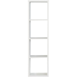 Florence Mauro 3 Shelf Matt White Bookshelf - thumbnail 4