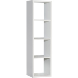 Florence Mauro 3 Shelf Matt White Bookshelf - thumbnail 2