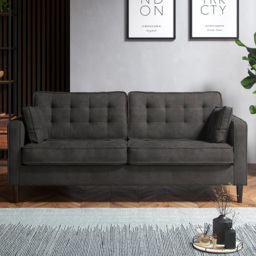 Eden Graphite Chenille 3 Seater Sofa - thumbnail 1