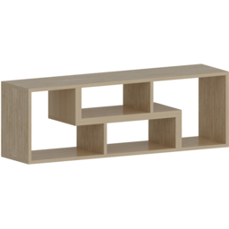 Decorotika Cubicco 4 Shelf Oak Adjustable TV Unit - thumbnail 2