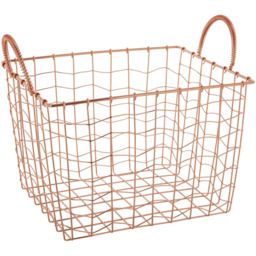 Premier Housewares Vertex Wavy Grid Rectangular Wire Basket - thumbnail 3