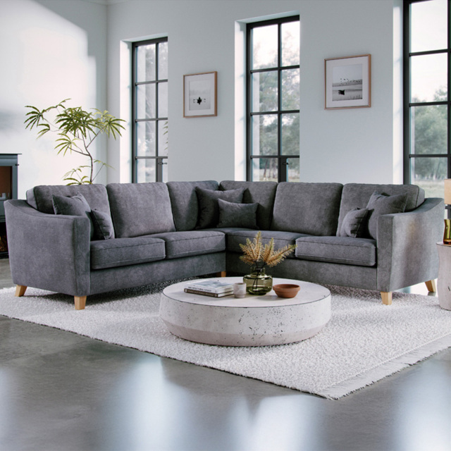 Marlon City Steel 4 Seater Corner Sofa - image 1
