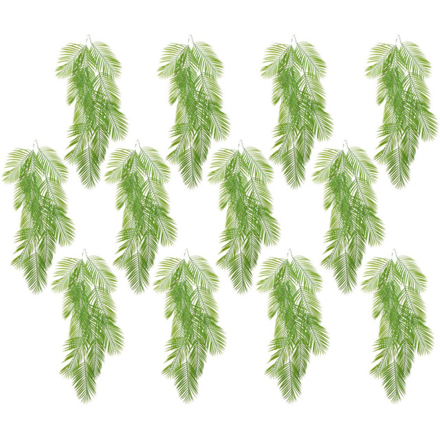 Leaf Palm Hanging Artificial Plant 4ft 12 Pack - image 1