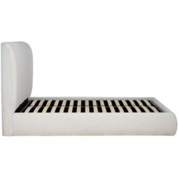 Birlea Lanis White Double Linen End Lift Ottoman Bed - thumbnail 3
