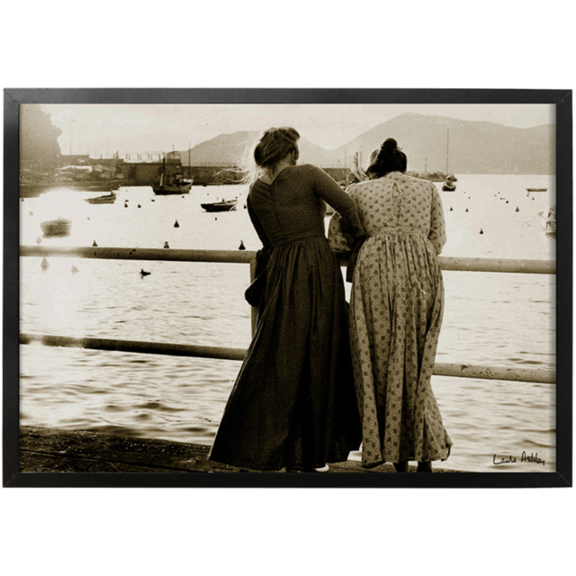 Laura Ashley Harbour Archive Fashion Photography Black Frame Wall Art 70 x 100cm - image 1