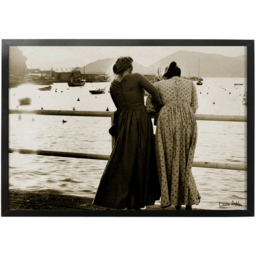Laura Ashley Harbour Archive Fashion Photography Black Frame Wall Art 70 x 100cm - thumbnail 1
