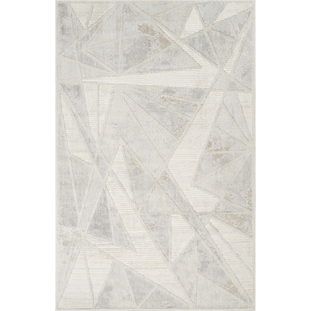Desire Rugs Mabel Abstract Geometric Design Stone Rug 200 x 290cm - image 1