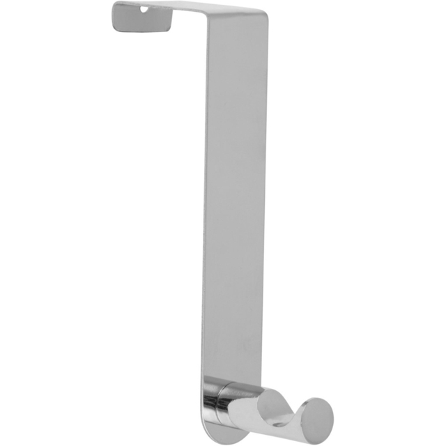 Single Chrome Over the Door Coat and Hat Hook