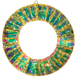 Samuel Alexander 45cm Iridescent Dream 600 Warm White LED Wreath - thumbnail 1